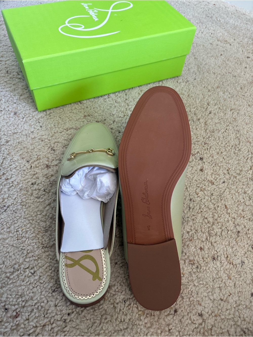 Never worn Sam Edelman Linnie Bit Mule in Pistachio - Picture 6 of 8